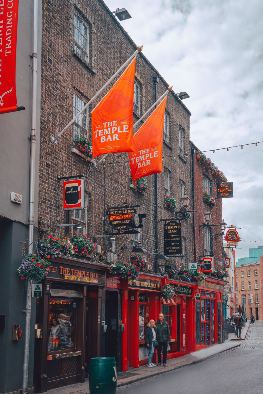 Les façades colorées de Temple Bar, à Dublin (photo : Pexels).
