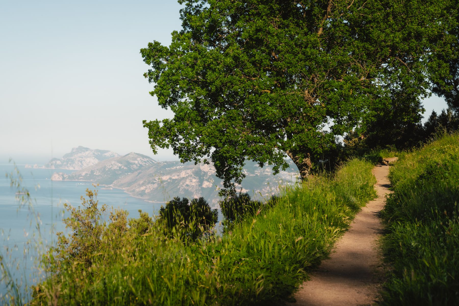 Vue plongeante sur la côte depuis le sentier des Dieux (photo : Pexels).