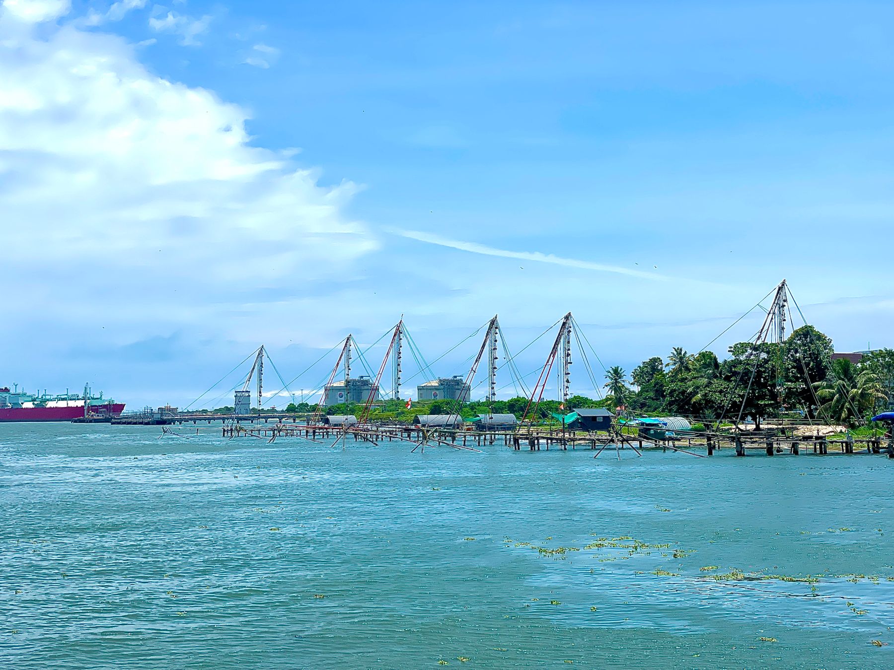 Les célèbres filets de pêche chinois de Fort Kochi (photo : Pexels).