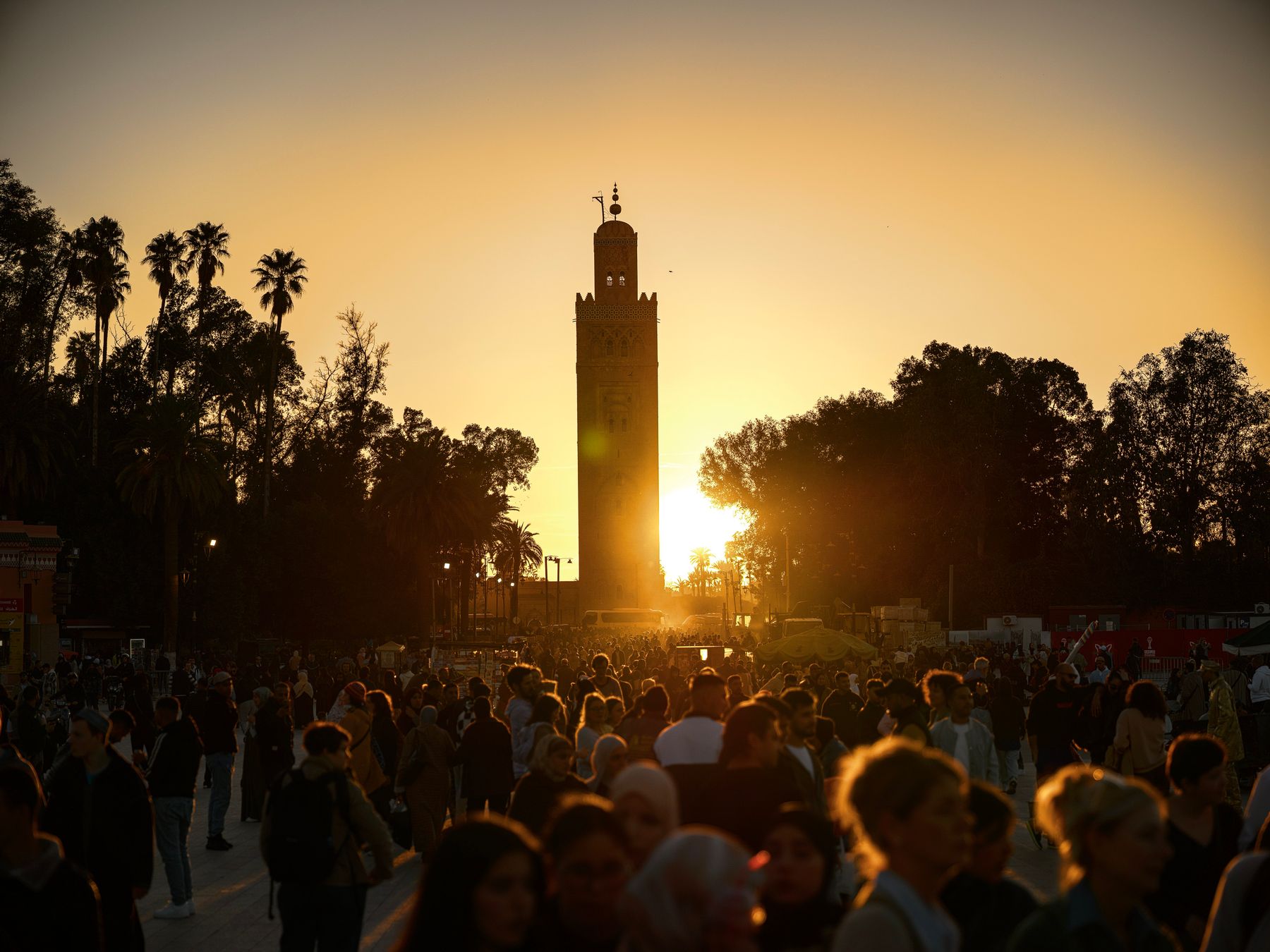 Le minaret almohade qui domine la silhouette de Marrakech (photo : Pexels).